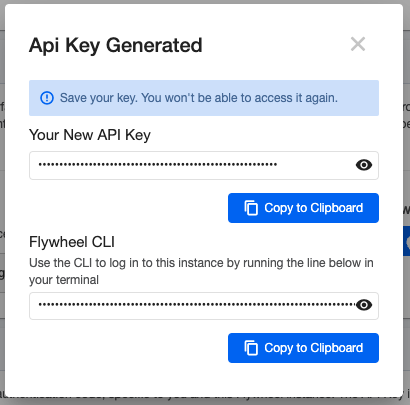 Generate API Key - Device - Completed